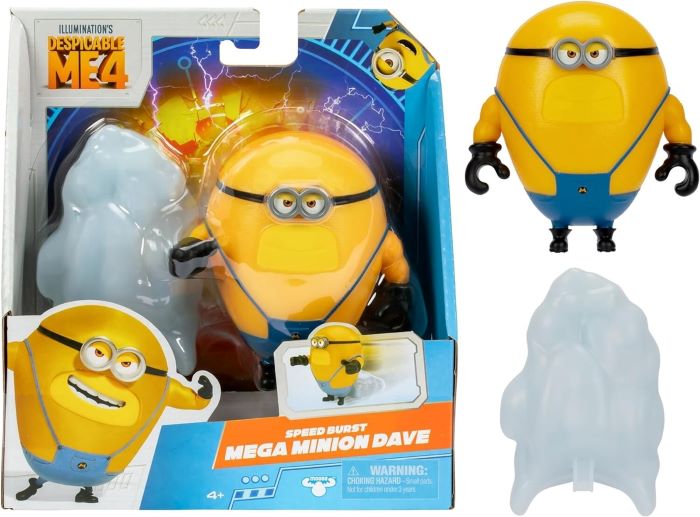 MINIONS – Despicable Me 4 – Dave – Action Figure (Pull and Go) Dave 11cm…x4